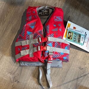New Red and Gray Life Vest